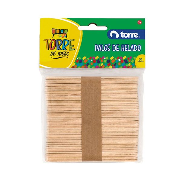 PALOS HELADO 50 UNI NATURAL TORRE
