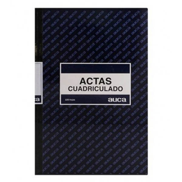 LIBRO ACTAS CUADRICULADO 100 HJS. AUCA