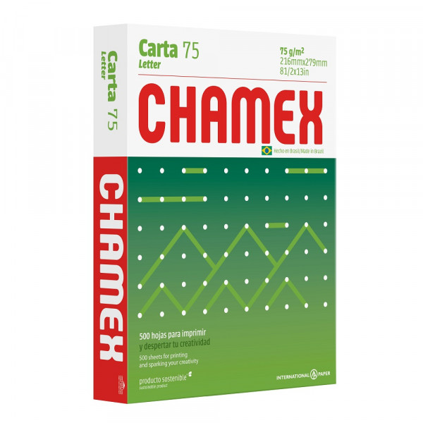 RESMA TAMAÑO CARTA CHAMEX 500 HJS 75 GRS