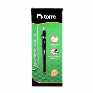 PORTAMINAS 0,7 MM TÉCNICO NEGRO TORRE