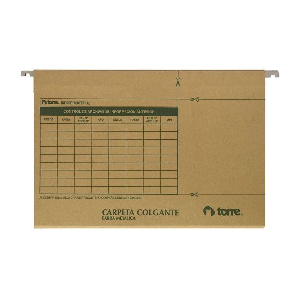CARPETA COLGANTE TORRE KRAFT B/METAL