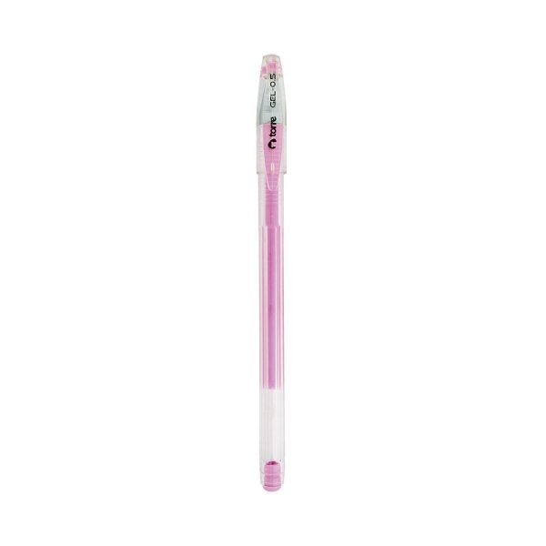 LAPIZ GEL PASTEL 0,8 MM ROSADO TORRE