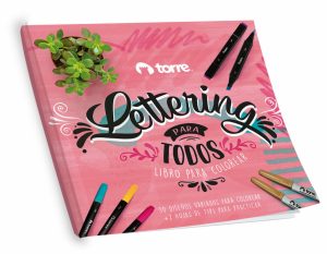 LIBRO COLOREAR LETTERING TORRE 32H