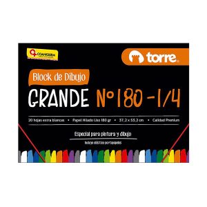 BLOCK DIBUJO GRANDE 180 1/4 IMAGIA
