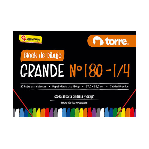 BLOCK DIBUJO GRANDE 180 1/4 IMAGIA