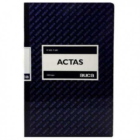 LIBRO ACTAS AUCA 400 HJS