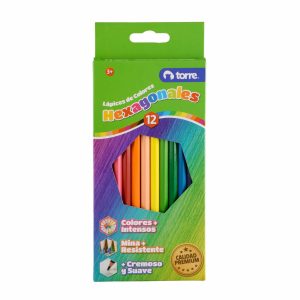 LAPICES 12 COLORES HEXAG. TORRE IMAGIA