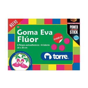 BOLSON GOMA EVA FLUOR C/STICKER TORRE