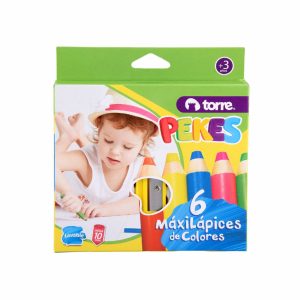 LAPICES COLOR PEKES 6 COL+SACP TORRE