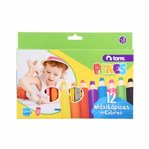 LAPICES COLOR PEKES 12 COL+SACP TORRE