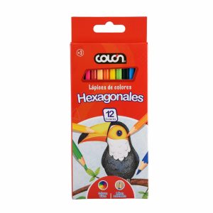 LAPICES 12 COLORES HEXAG. COLON