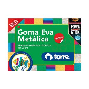 BOLSON GOMA EVA METÁLICA C/STICKER TORRE