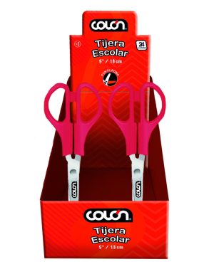 TIJERA ESCOLAR 5" COLÓN (BOX)