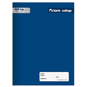 CUAD. COLLEGE TORRE LISO CAL VERT. 100H