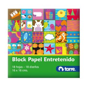 BLOCK PAPEL ENTRETENIDO 18 HJS TORRE