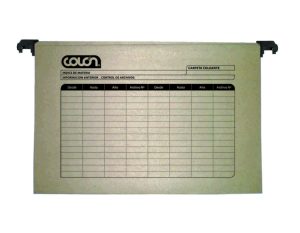 CARPETA COLGANTE COLON KRAFT B/PLASTICA