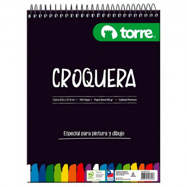 CROQUERA 21.6 x 27.9  CARTA TORRE IMAGIA