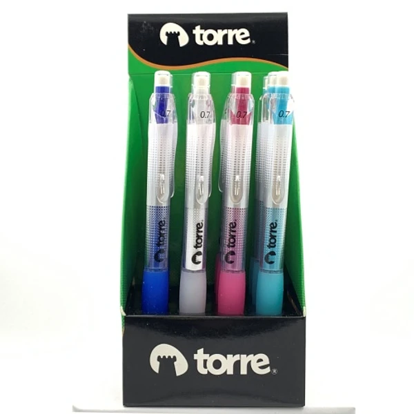 PORTAMINAS 0,7MM MIX COLORES TORRE