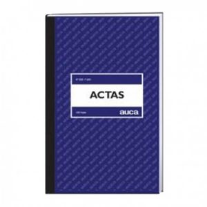 LIBRO ACTAS AUCA 100 HJS