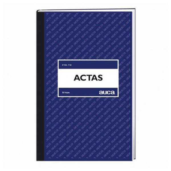 LIBRO ACTAS AUCA 50 HJS