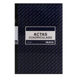 LIBRO ACTAS CUADRICULADO 100 HJS. AUCA