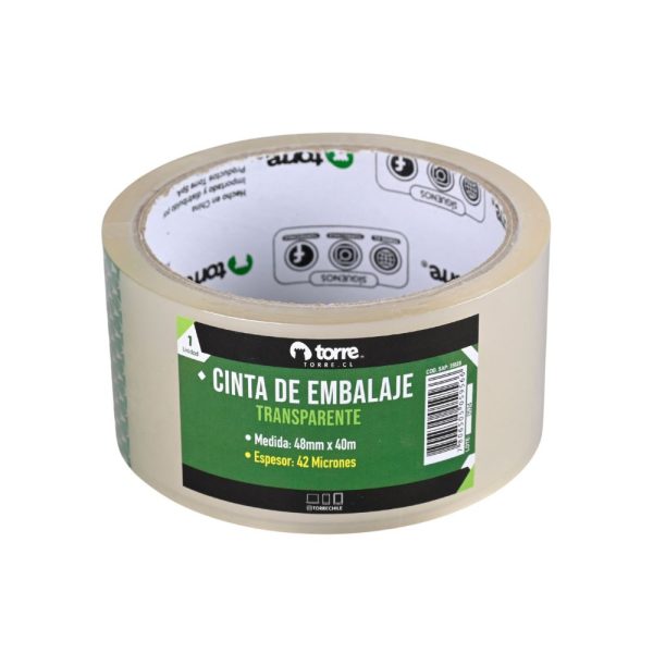 Cinta de Embalaje Transparente Esp. 42 Micrones 48mm x 40mt