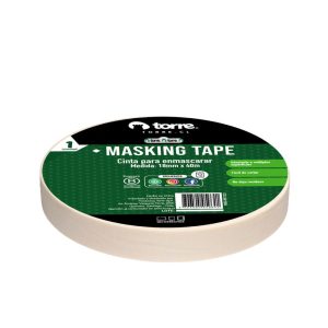 Cinta Masking Color Crema 18 mm x 40 mt